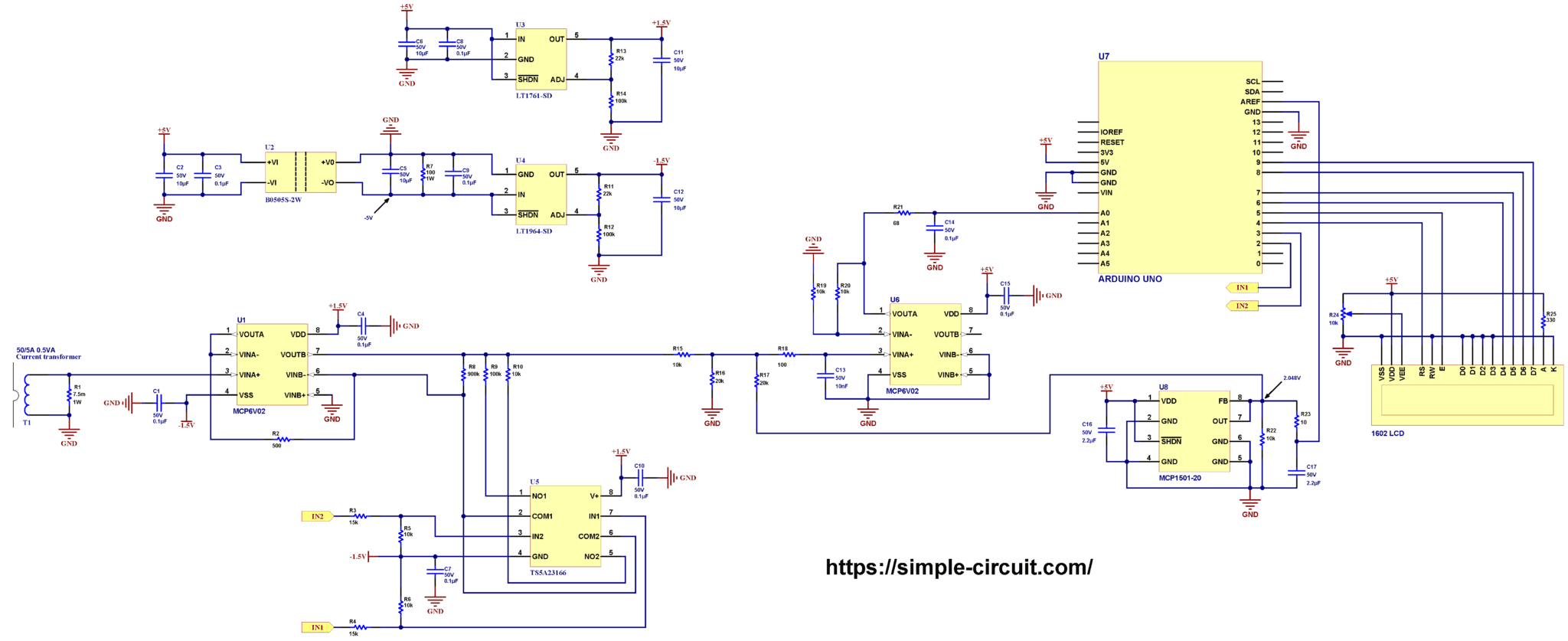 AC Current Measurement using Arduino and Current Transformer