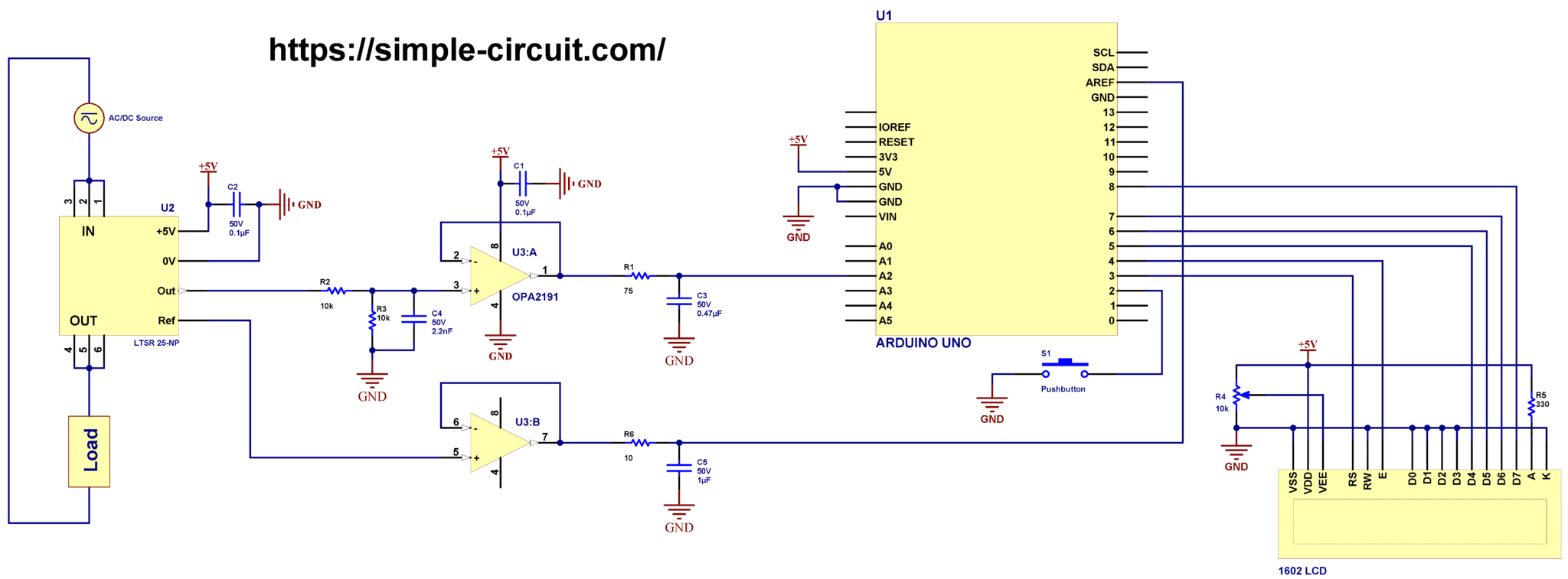 AC & DC Current Measurement with Arduino and LTSR 25-NP Sensor