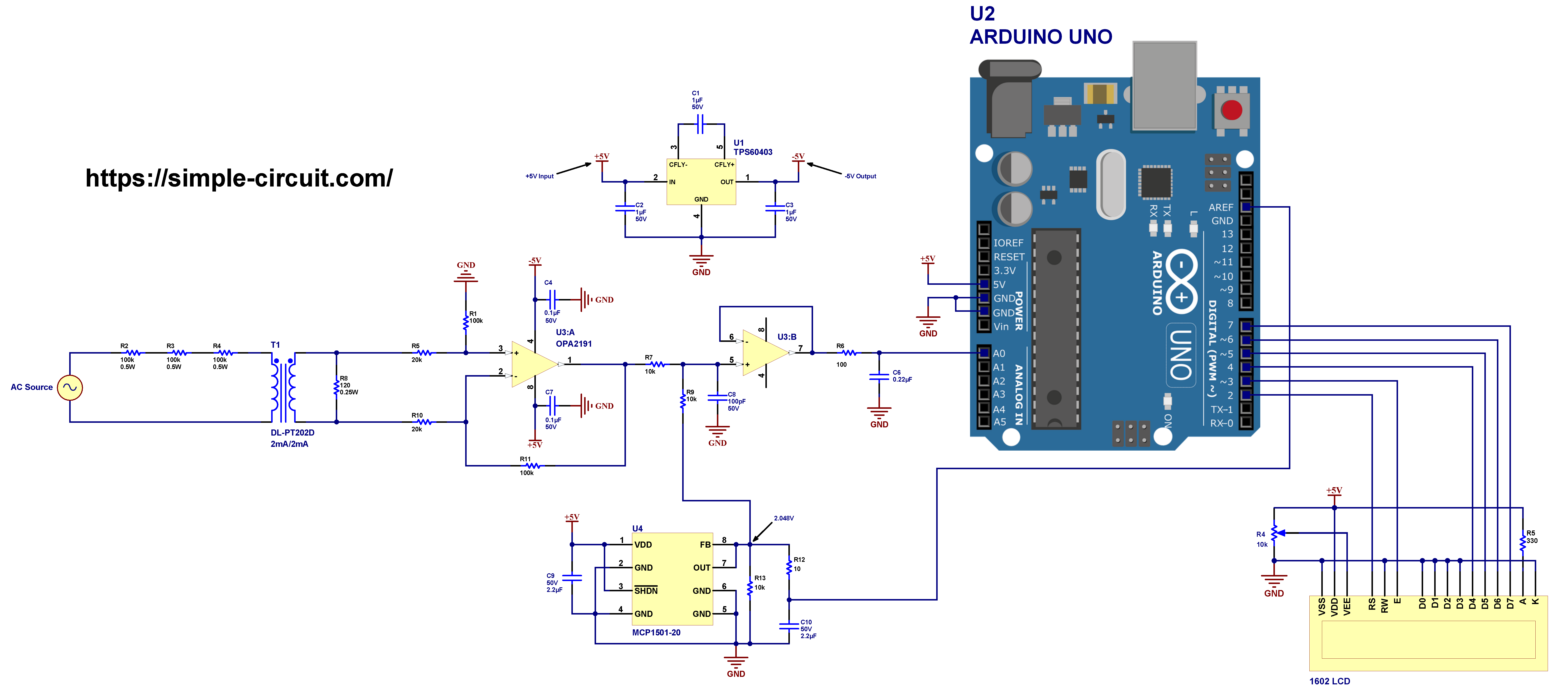 Satire Massakre mærke navn AC Voltage Measurement with Arduino Board and LCD