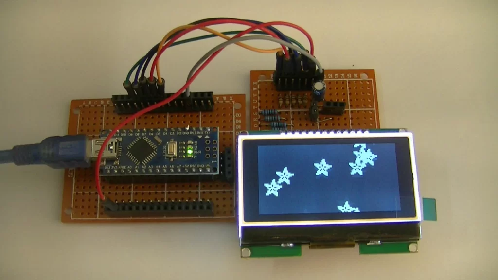 Interfacing Arduino with ST7565 LCD display circuit