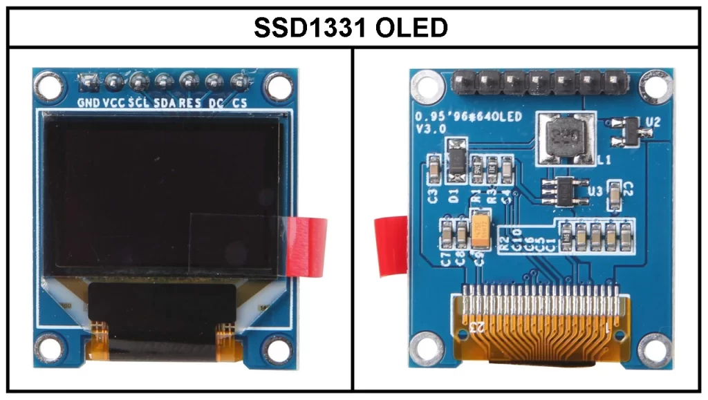 SSD1331 Color OLED display module 0.95" 96*64 pixel